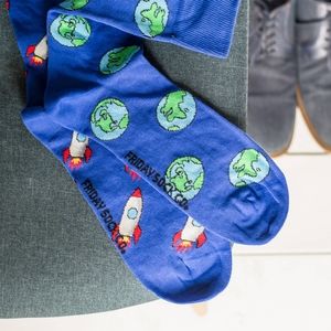 Men’s Socks | Rockets and Earth | Mismatched